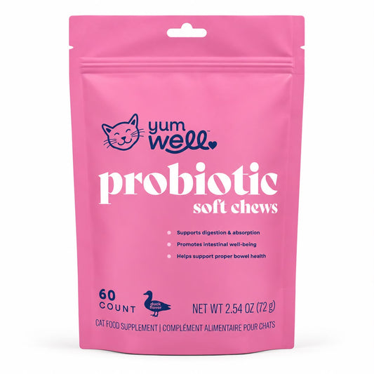 YumWell™ Cat Supplement - Probióticos con Sabor a Pato.