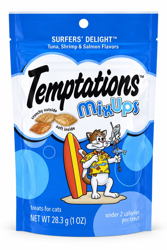 Temptations MixUps Surfers’ Delight, 28,3GR: Atùn, Camaròn y Salmòn.