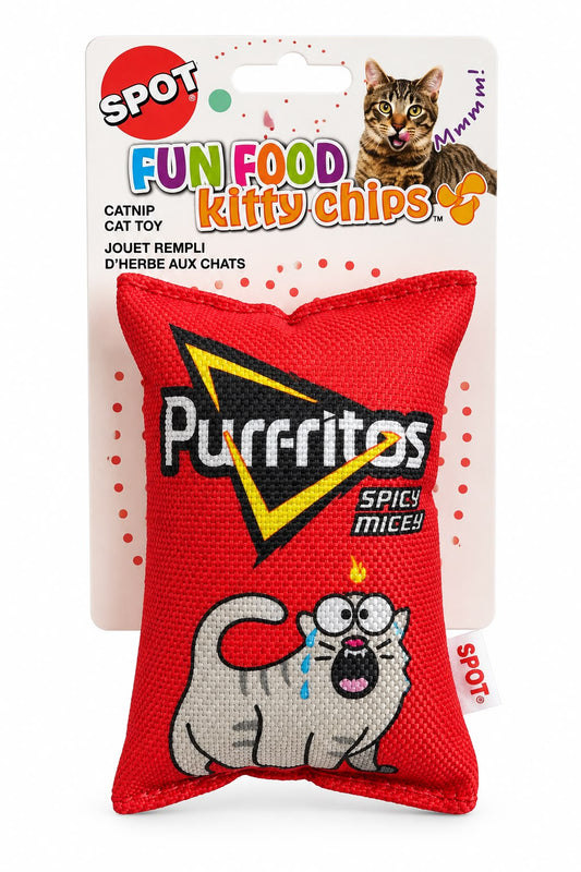 SPOT Fun Food Puritos Kitties Spicy Mickey – Juguete de Catnip