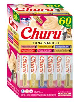 Caja de Churu X60 Tubos  - Variedad de Atún