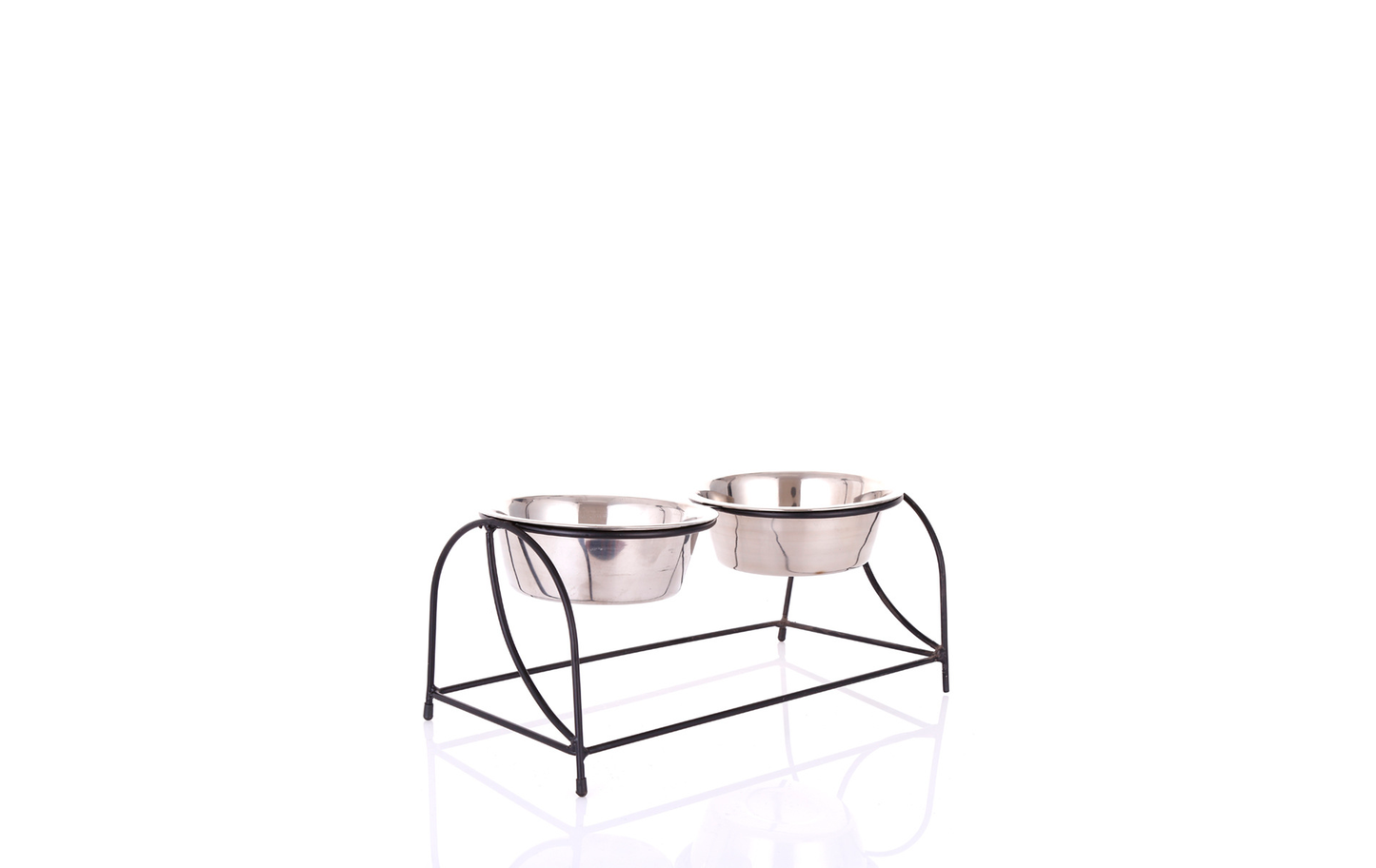Comedero Alto Doble - Acero inoxidable